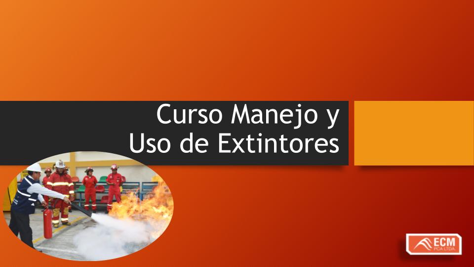 Manejo y uso de extintores SENCE